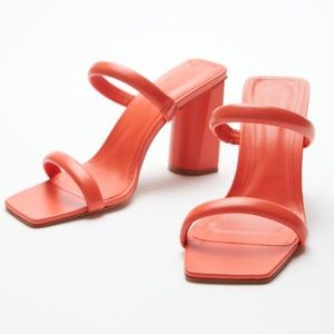 Schutz, Ully Heeled Sandal, size 8.5, worn a few times- great condition!, Coral